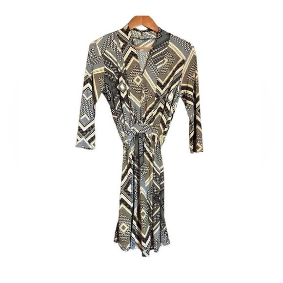 Charming Charlie patterned tie waist dress - Picture 1 of 8